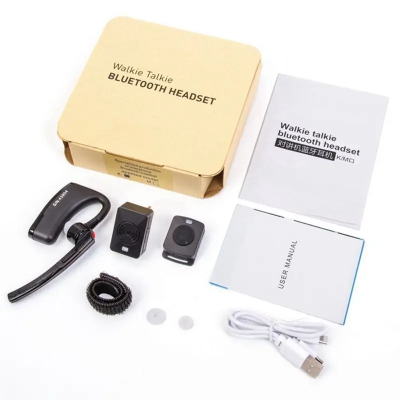 1 Set ABS Black Wireless Bluetooth Headset K Head Bluetooth Ear Hanging Headset For Baofeng 5R