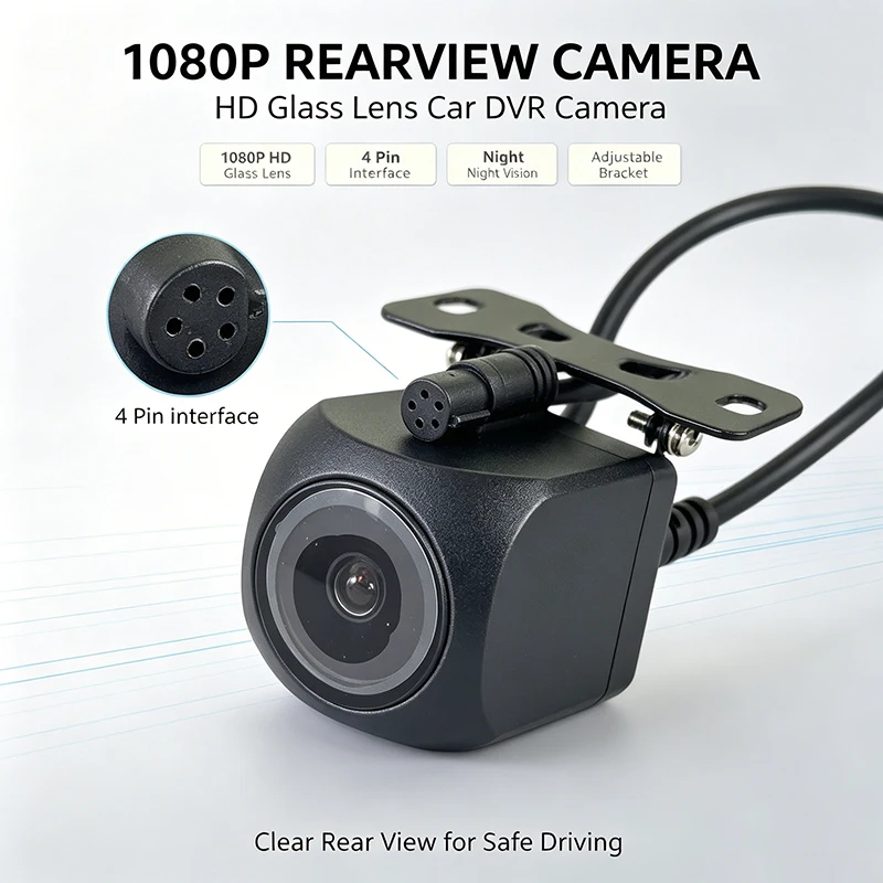 Car Camera Driving Recorder 5Pin HD Night Vision Waterproof Reversing Camera Image