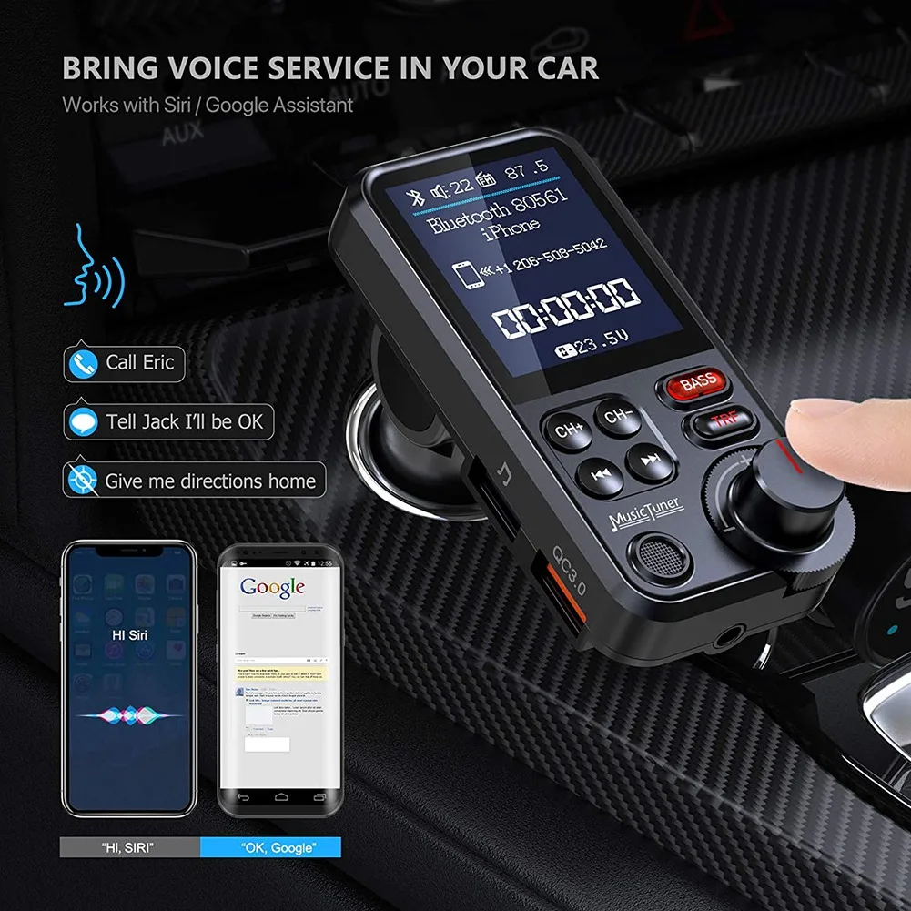 Mp3-плеер BT93 автомобильный с USB-портом и поддержкой Bluetooth 5,0