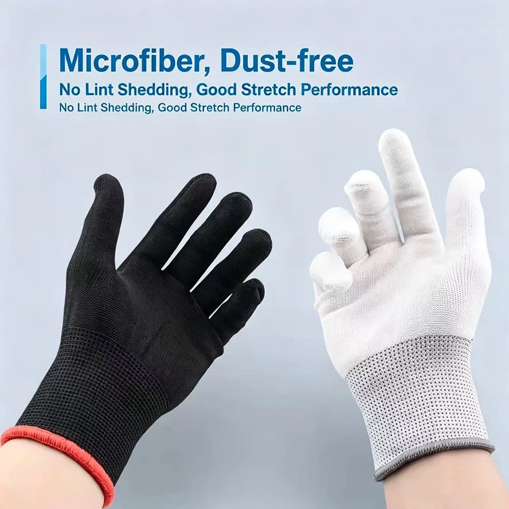 Anti-Static Pairs Vinyl Car Wrapping Gloves Anti-static Window Film Tint Work Gloves Carbon Fiber Sticker Wrap Tools