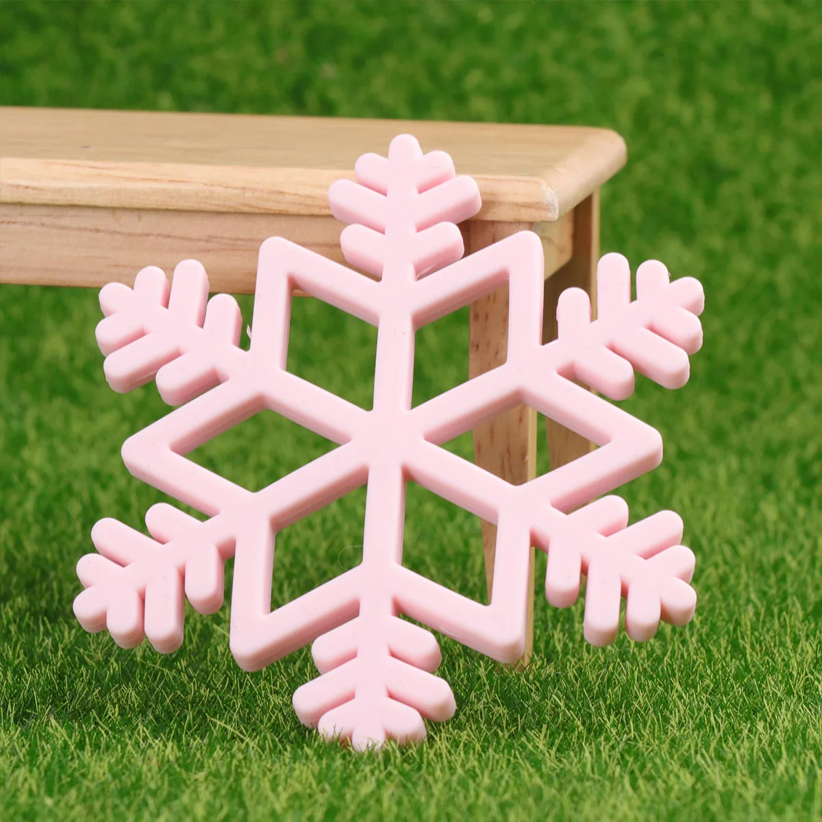 Baby Teething Silicone Snowflake Molar Ring For Infant Teeth Relief Safe Chewing Plaything Newborn Baby Molar