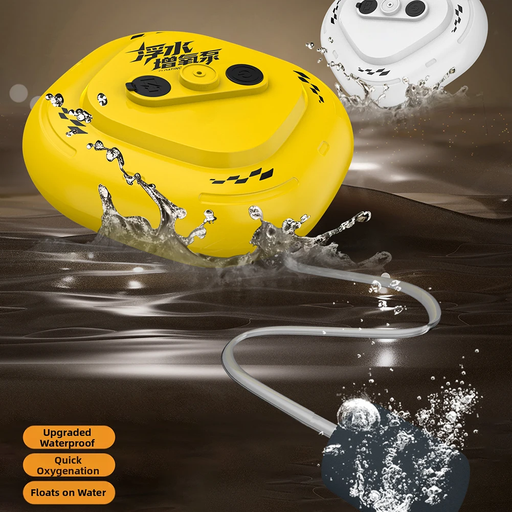 Floating Fishing Aerator Pump USB Rechargeable Portable Waterproof Quiet Oxygenator Airs Pump For Outdoor Pond Aquarium view 6