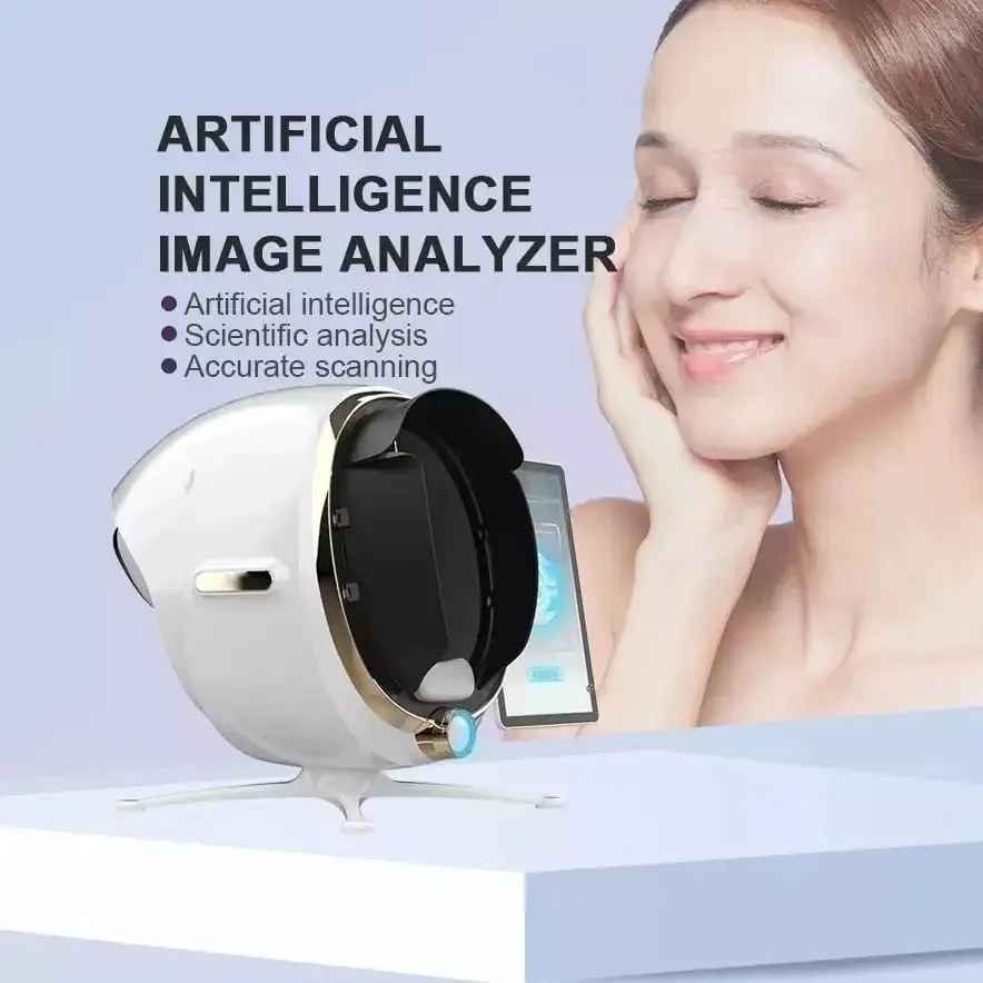 

2025 Professional Smart Magic Mirror Multilingual 8-Frequency Face Scanner Skin Diagnosis 3D Facial Skin Analyzer Detector