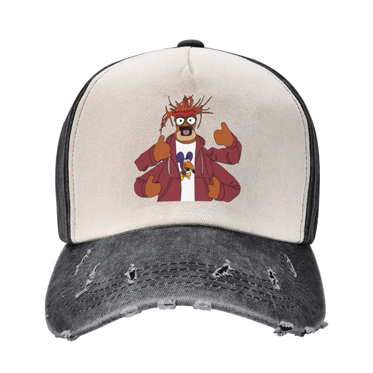 Pepe the King Prawn with Rizzo Shirt Baseball Cap party Hat Rave Sun Hat For Children Women's Hats For The Sun Men's