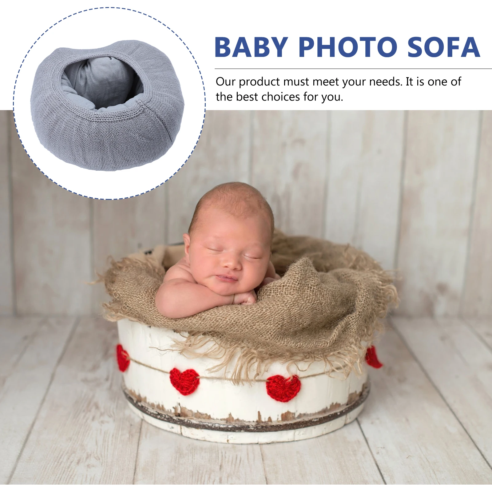 

Baby Photography Sofa Vintage Props Newborn Background Multipurpose Decor Session Camera Accessories