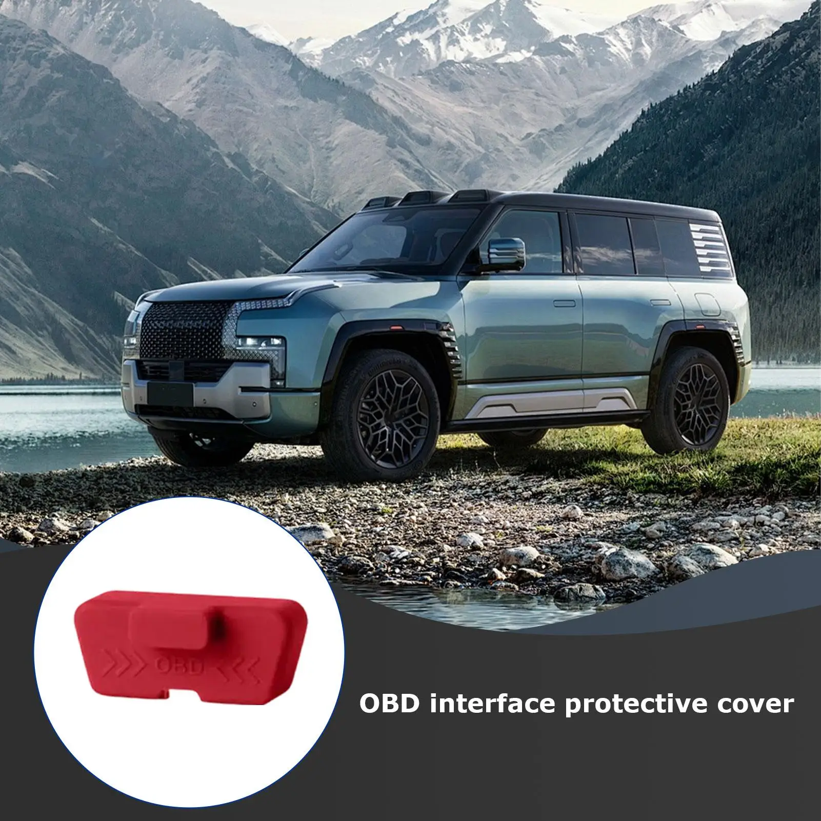 Silicone Car OBD Port Cover Waterproof Rust-proof OBD Port Lock Protective Sleeve Dust OBD Clogging Caps For Car Accessories