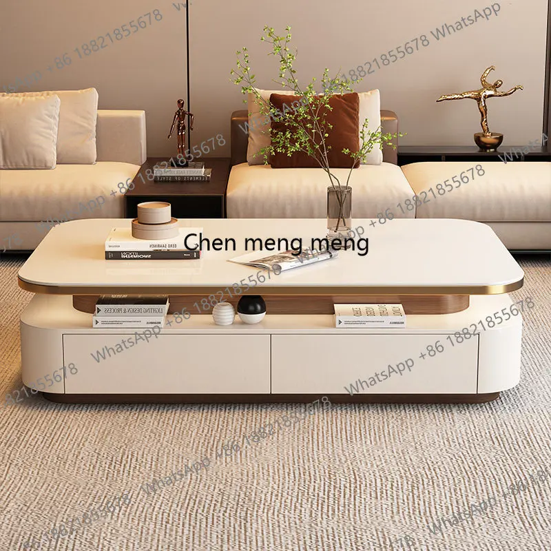 Writing Dinner Coffee Table Moving Organizer Designer Living Room Storage Nordic Side Table Luxury Mesas Bajas