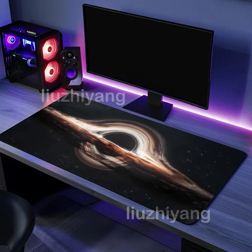 Interstellar Planet Gaming Mouse Pad Extra-Large Non-Slip Mouse Pad Stitched Edge Design Durable Desktop Pad Gaming Keyboard Mat
