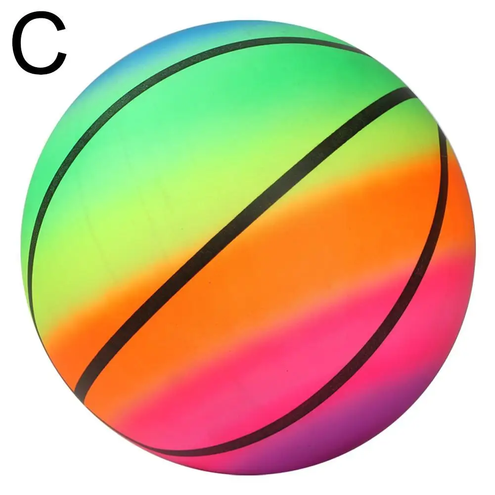 Rainbow Beach Ball Sports Balls Volleyball Football Pool Swim Beach Rubber Soccer Ball Soccer Training For Kids Child