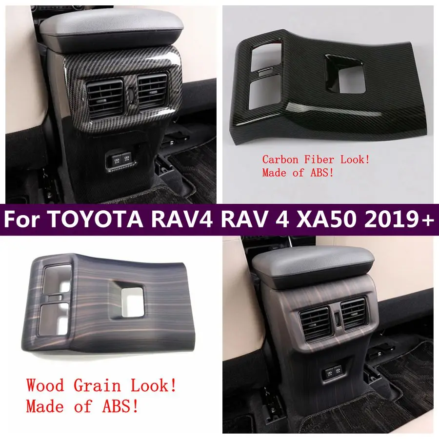 

Armrest Box Anti Kick Panel Air Conditioning Outlet AC Vent Cover Trim For TOYOTA RAV4 RAV 4 XA50 2019 - 2024 Car Accessories