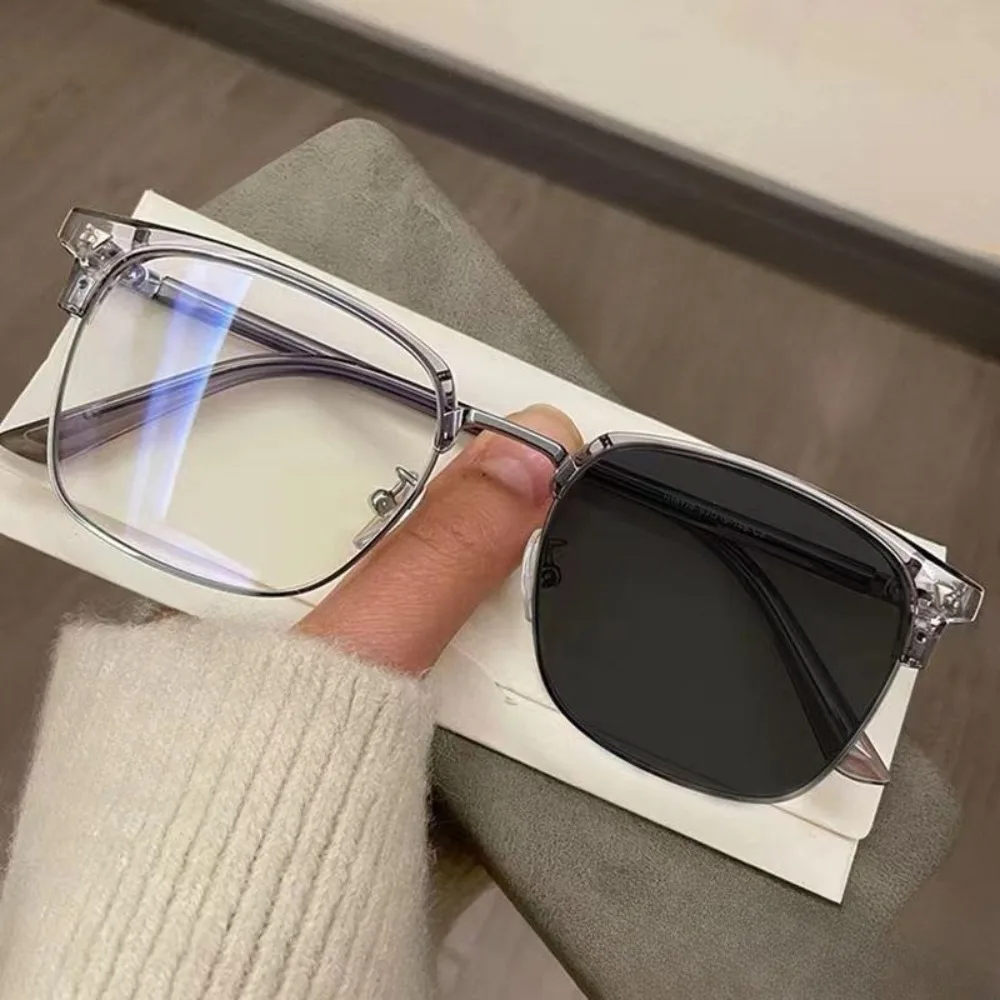 Photochrome Anti-Strahlung Metall Computerbrille Anti-Blaulicht-Brille Unisex – Detail 1