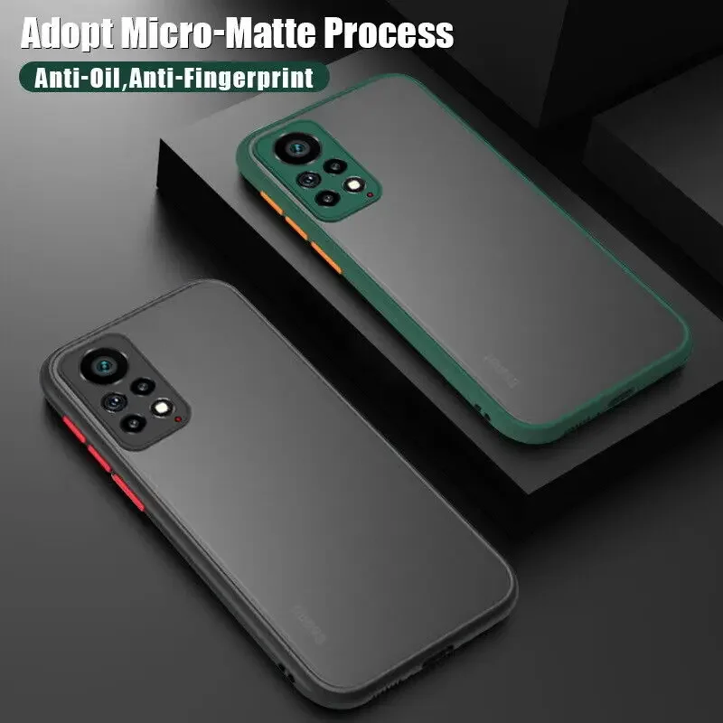

Shockproof Luxury Matte Case For Xiaomi 12 Lite 10T 11T 12T Poco X5 X4 F3 F4 X3 NFC M4 Pro Redmi Note 12 11 10 9 Pro 11S Covers