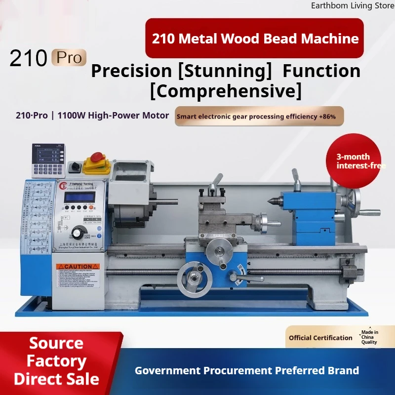 

Multifunctional Mini Lathe Metalworking Woodworking Mini Lathe Instruments Commercial Machinery Tornio Compatto ZY60XXCC