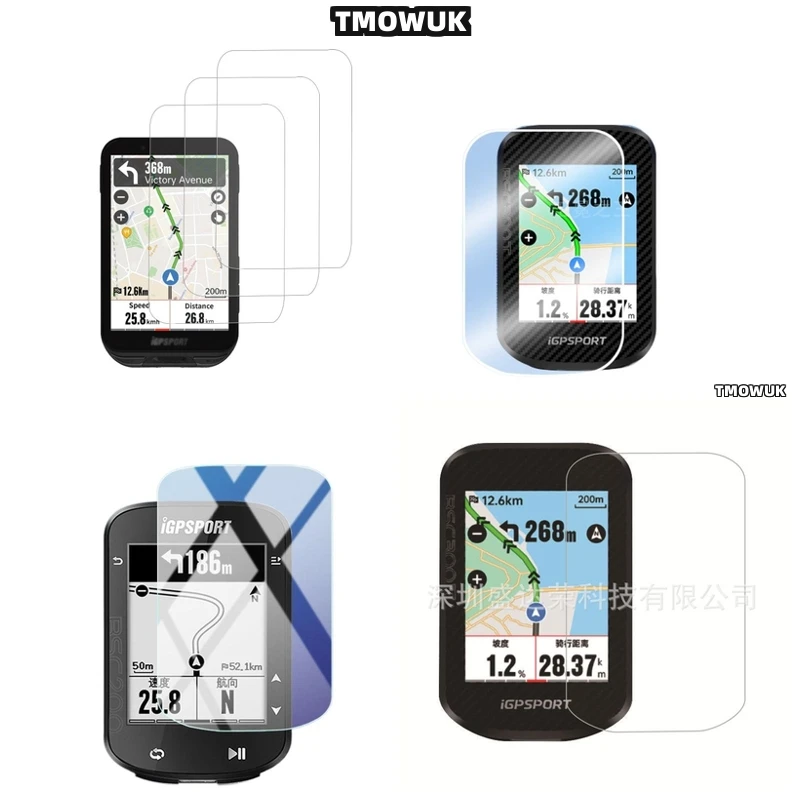 

Scratch - Resistant 9H HD Tempered Glass Screen Protection For IGPSPORT BSC300 300T BSC200S IGS800 BSC200