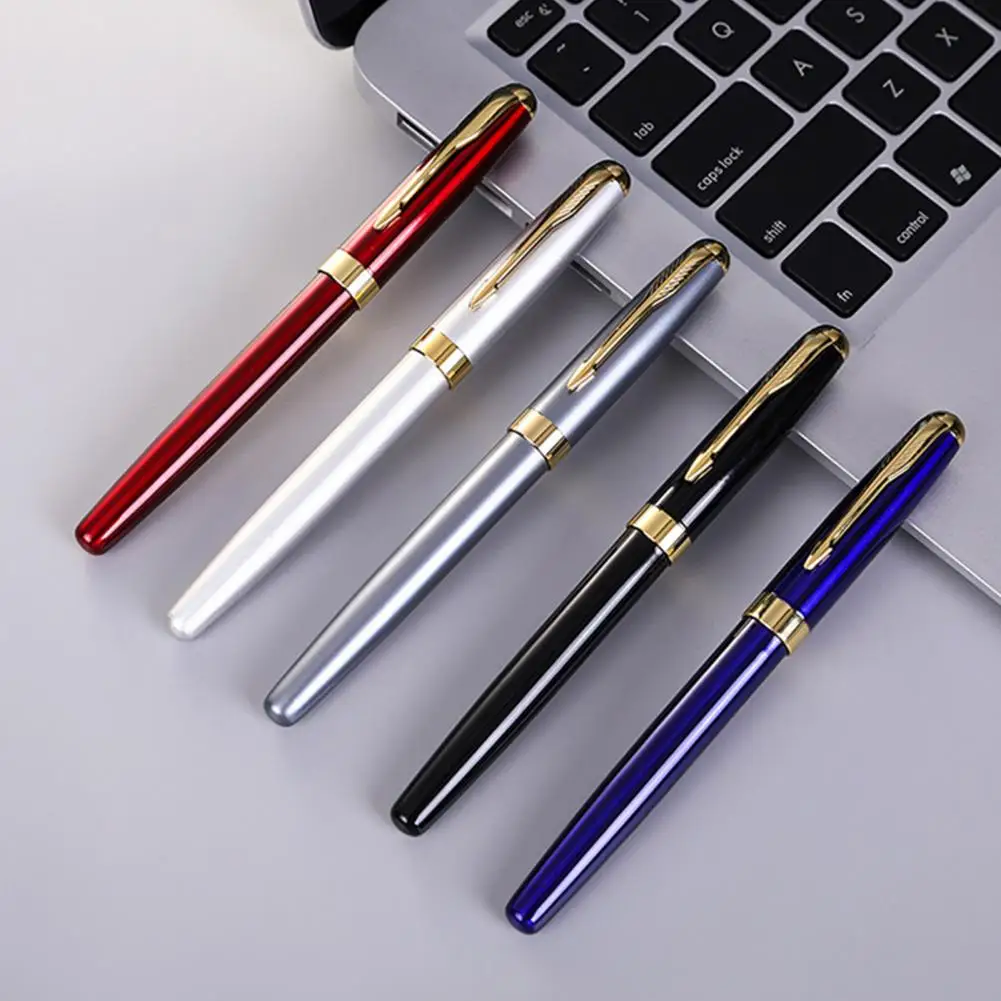 Signature Pen Comfortable Grip Metal Business Pen Smooth Writing Durable Elegant Pen For Office Home Студенческая Ручка