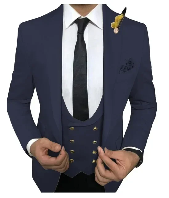 Esmoquin de boda burdeos, trajes ajustados para hombres, traje de padrino de boda, trajes formales de graduación de tres piezas para novio, trajes de boda para hombres