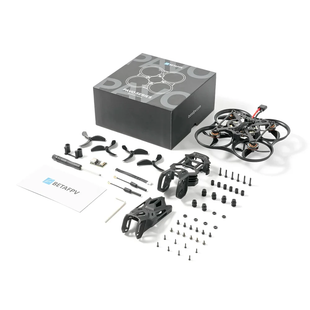 โดรนแข่ง BETAFPV Pavo Pic0 II HD O4 Pro 80mm 2S Brushless Cinewhoop FPV BNF พร้อม F4 20A AIO มอเตอร์ 1102 14000KV