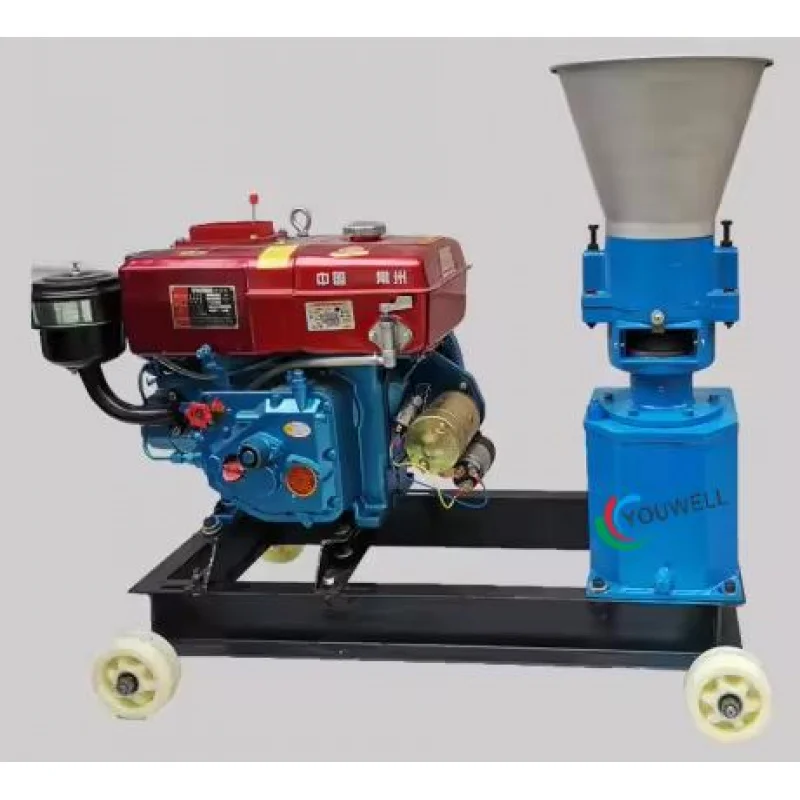 Mesin Pembuat Pakan Ternak Mobile Bertenaga Baru, Produktivitas Tinggi untuk Unggas/Sapi/Ikan, 70-120Kg/Jam