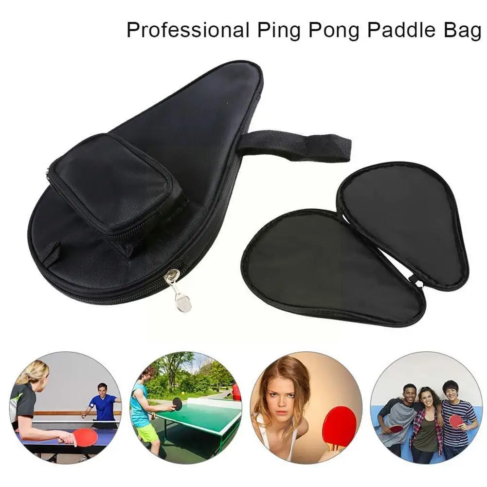 Portable Table Tennis Racket Cover Table Tennis Racket Bag Cover Bag Racket Tennis Gourd Sports Racket Bag Table Ball pong K1Z1