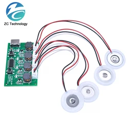 Modulo umidificatore a quattro spray scheda di controllo dell'umidificatore fai da te scheda di azionamento dell'atomizzatore scheda di azionamento ad ultrasuoni a quattro vie