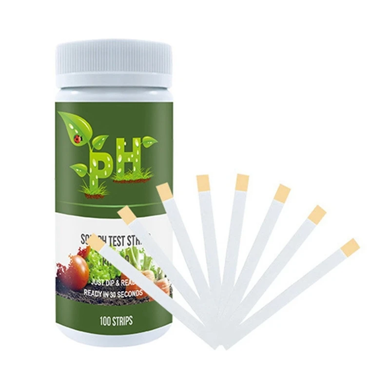 Soil PH Paper Test Kit 200 Tester Strips (3.5-9 Range) For Testing Garden Grass Vegetable Gardening