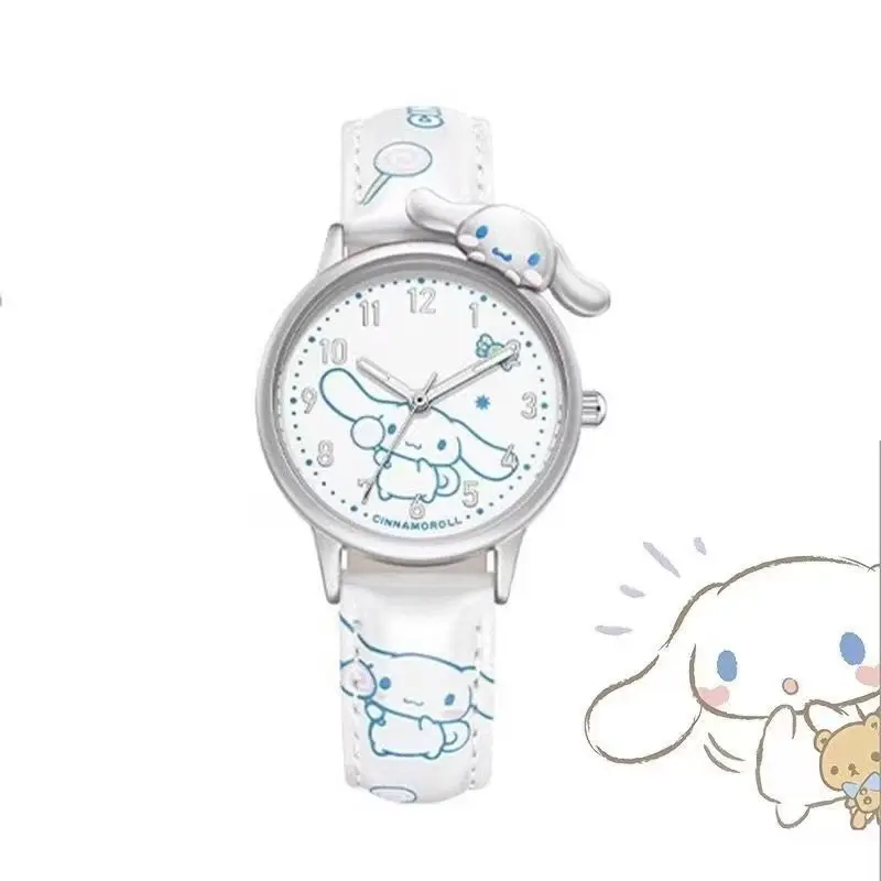 New Sanrio cartoon watch Cinnamoroll Kawaii creative shape three-dimensional pattern cute and exquisite student universal model