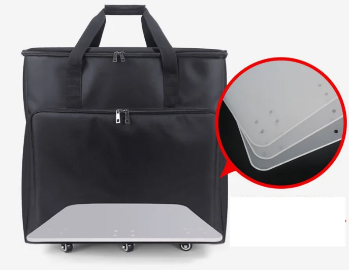 Trolley Bag for Desktop computer bag storage bag trolley-type keyboard mouse storage bag with wheels Trolley bag for computer