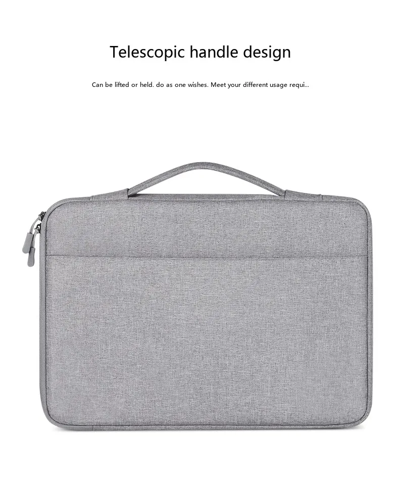 Laptop-Aktentasche 13,3-15,6 Zoll Oxford-Gewebe Wasserdichte Tragetasche für Notebooks – Detail 11