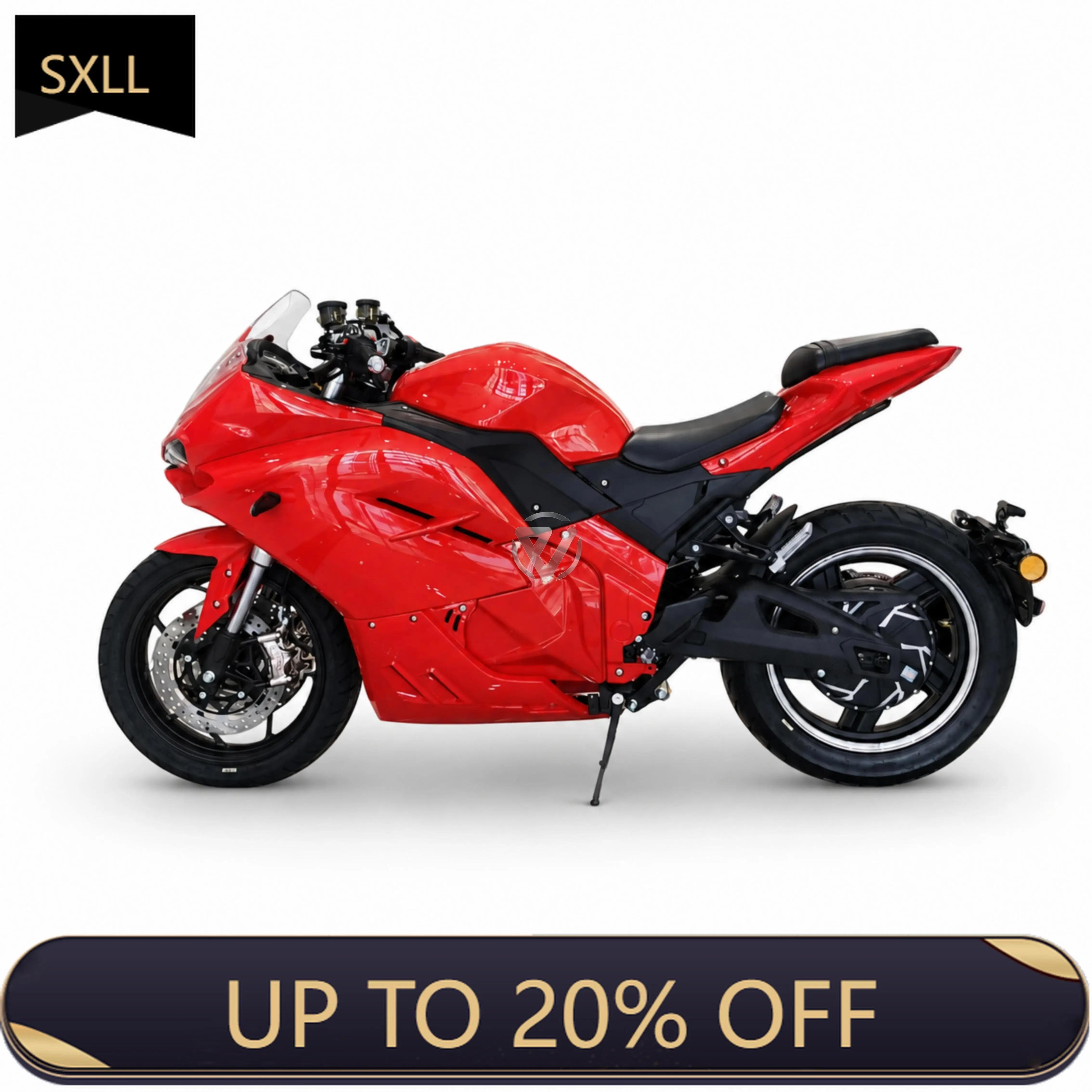 SXLL Customs Power and Speed 90-150km/h Battery Lithium 60-120Ah Panigale Style Electric Motorbike Motorcycle for Racing