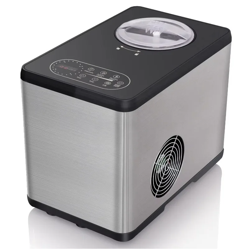 Fully Automatic Commercial Ice Cream Machine with Small Household Compressor DIY Mini Fruit Ice Cream Maker