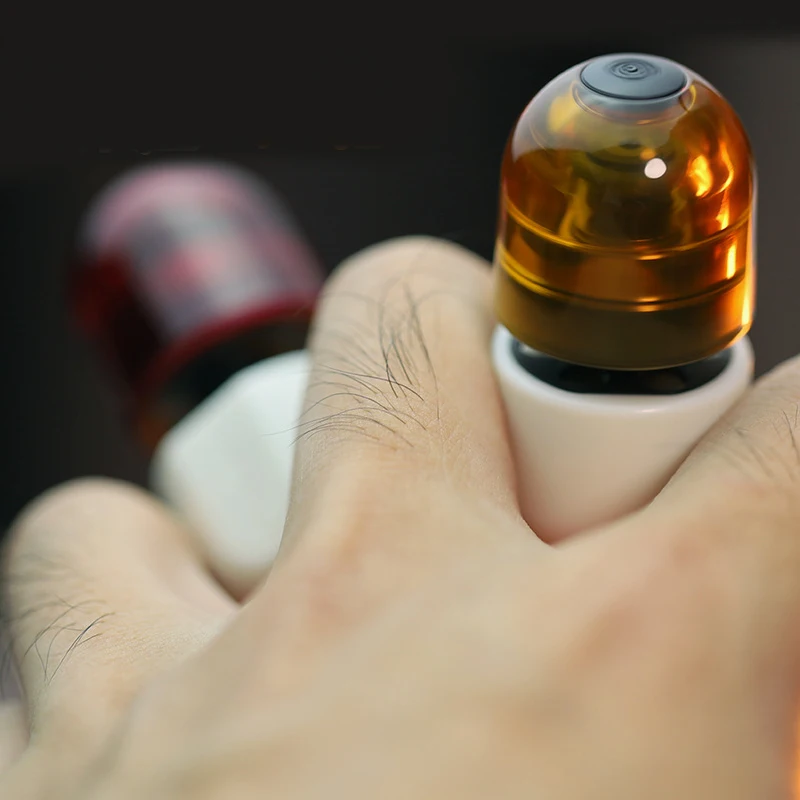 Outdoor Portable EDC Creative Plastic Magnetic Capsule Finger Magnetic Levitation Gyroscope Egg Pushing Tool