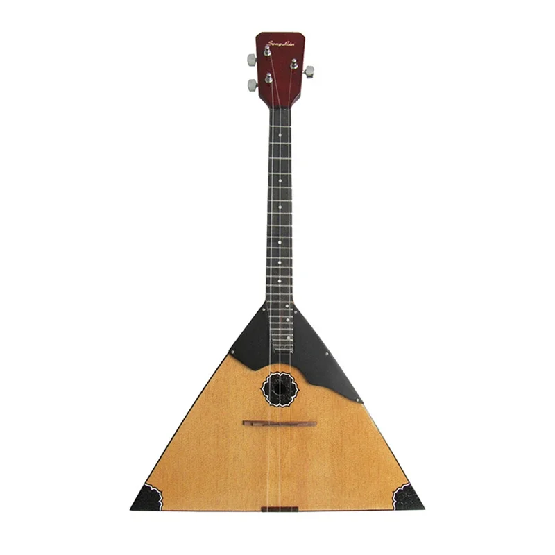 

Russian Balalaika балалайка 3-String Guitar A C E Sound Triangular Guitar Ukulele Russian Stringed Musical Instruments