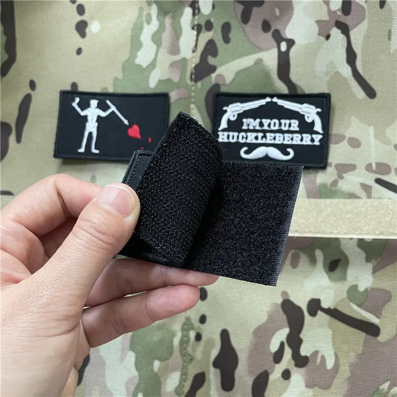 Pirate Edward Blackbeard Armband Embroidery Patches Morale Badge Hook&Loop Patches Backpack Hat Cloth Sticker Tactical Patch