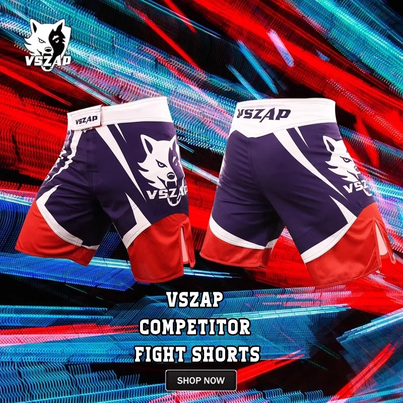 VSZAP Competitor mixed martial arts competition training boxing pants 5 point pants XXS-XL size