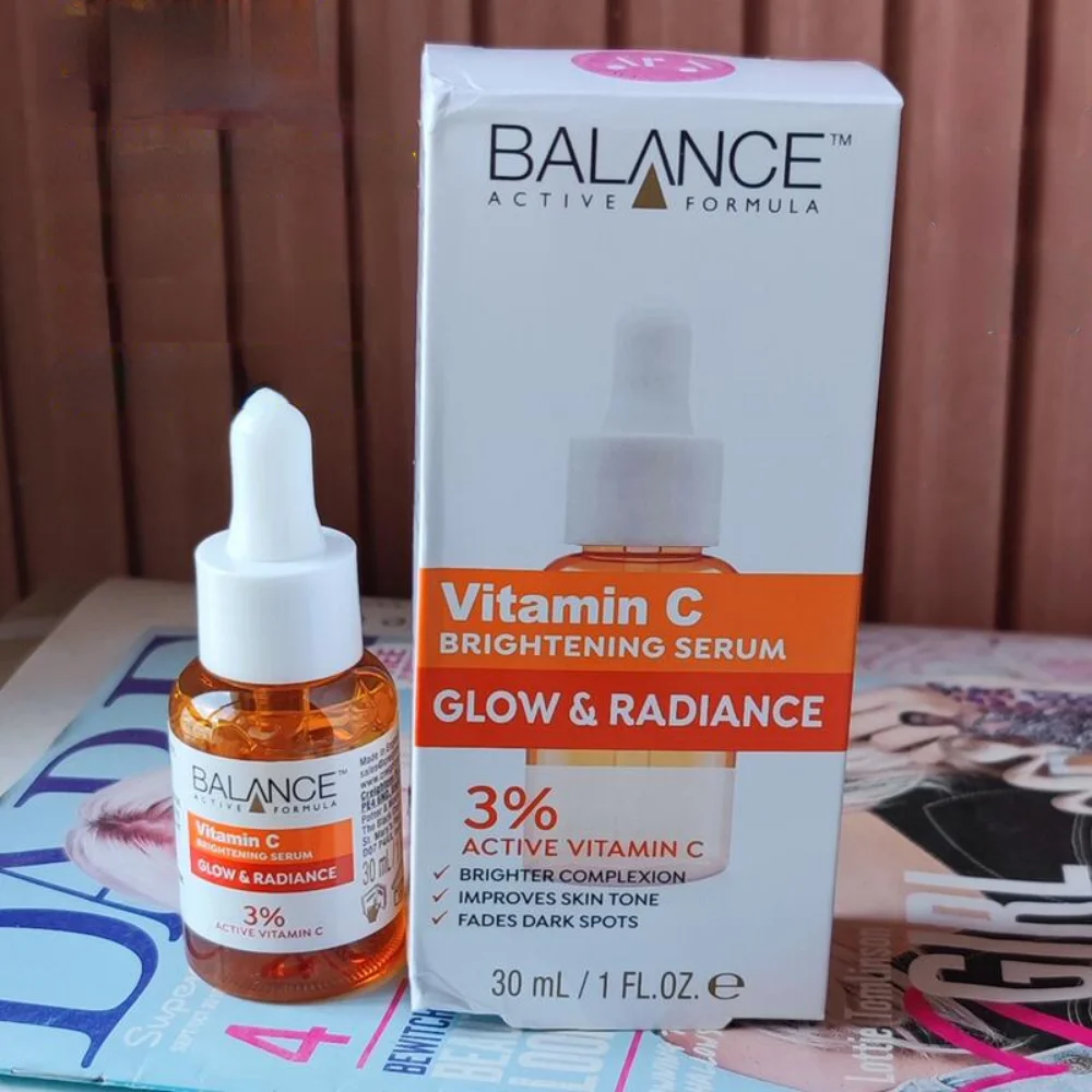 BALANCE Vitamin C Brightening Serum 30ml Glow&radiance Active VC Improve Dullness Whitening Remove Spots Antioxidant Skin Care