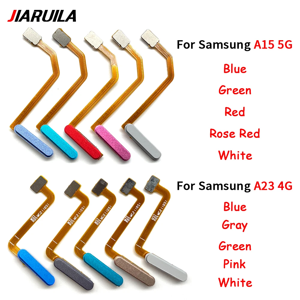 50Pcs，Home Button Power Connection Flex Cable Ribbon Without Fingerprint recognition For Samsung A12 A13 A22 A23 A24 4G A32 5G