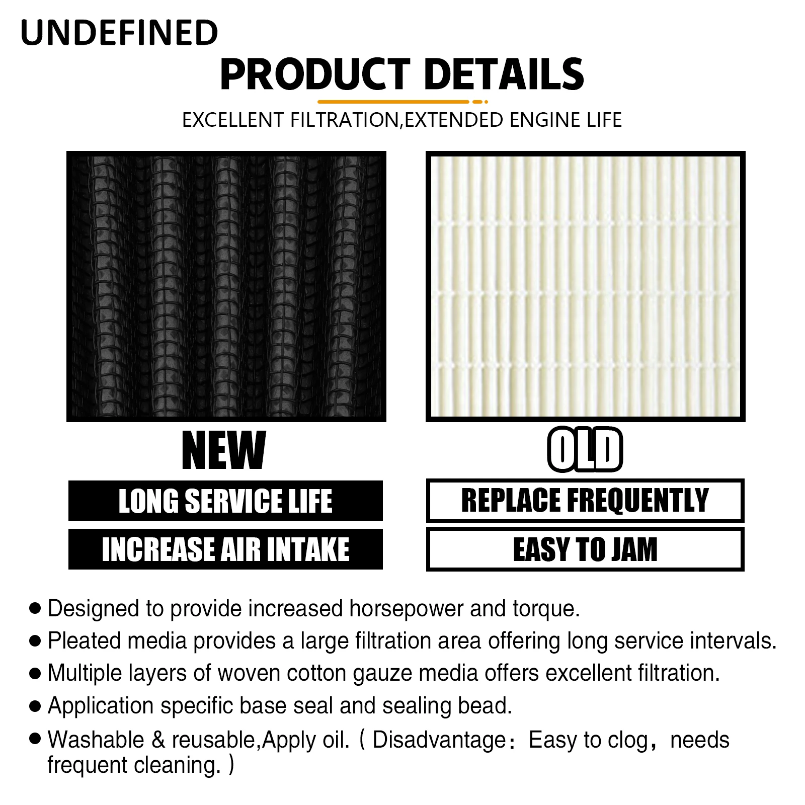 فلتر مدخل لتنقية الهواء LED ضوء الشريط ، هارلي سبورتستر XL883 1200 الحديد 883 72 ثمانية وأربعين 1991-2023 ، ويلر الحرة استبدال