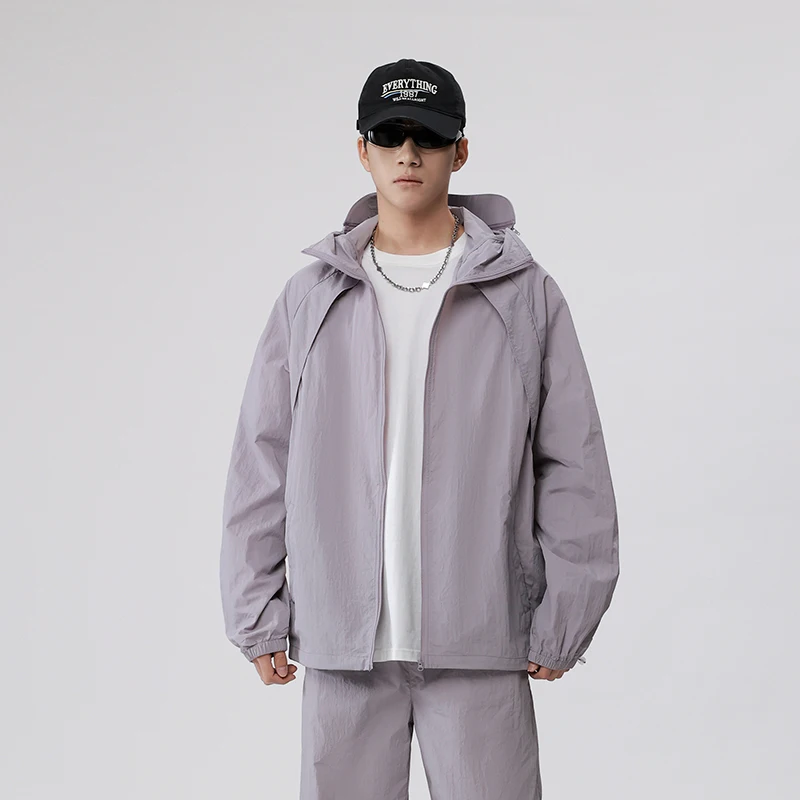 Men's Summer Fashion Sunscreen Hat Skin Clothes Outdoor Comprehensive Sports Anti UV Lightweight Breathable Couple Jacket