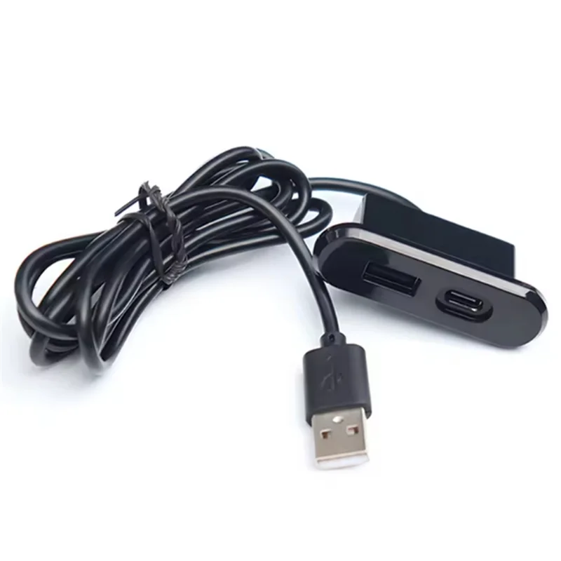 New-Desktop Embedded USB Socket Dual USB Charging Plug Computer Desk Office Furniture Accessories