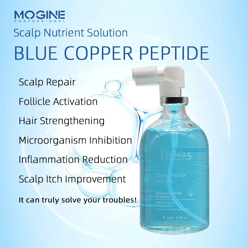 

MOGINE Copper Peptide Scalp Essence for Hair Loss Prevention and Strengthening, Water Balance and Revitalize Hair Follicles