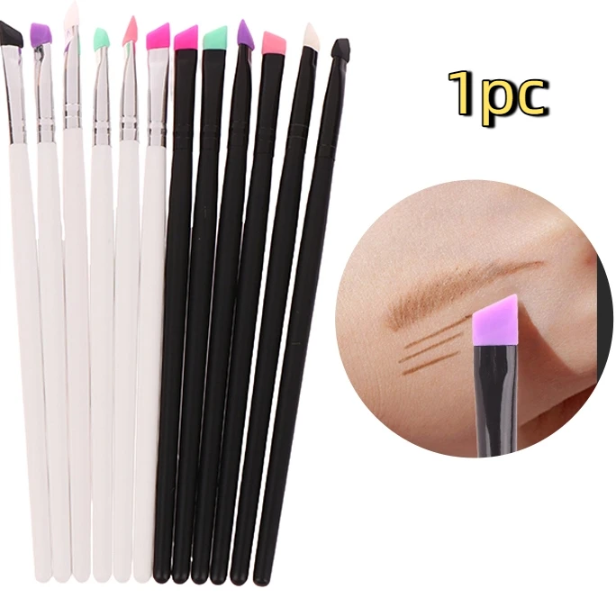 Portable Eyebrow Eyeliner Brush Diagonal Angled Eyebrow Liner Brush Women Makeup Cosmetic Tools