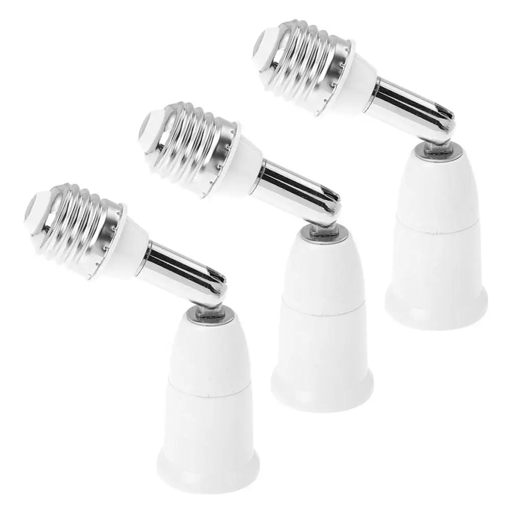 

3pcs E27 Light Socket Extender Adapter Bulb Holder ABS Base Universal Compatibility Material Simple Installation