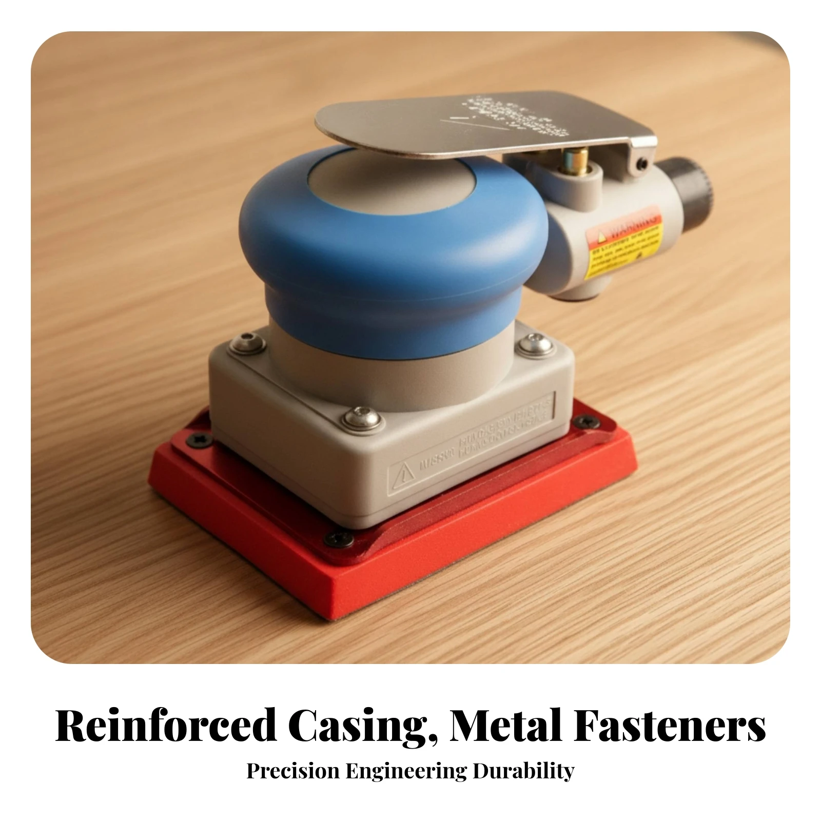Pneumatic Sanding Machine Stable Hand-Held Pneumatic Sander Square Orbital Sander Sturdy Sanding Machine High Speed