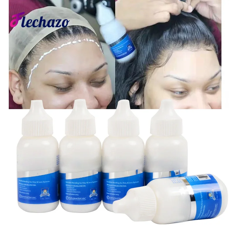Lace Wig Glue Hair Replacement Adhesive 1.3oz 38ml i Wig Glue Remover 1oz 30ml Combine for Lace Front Wig Hair Extensions