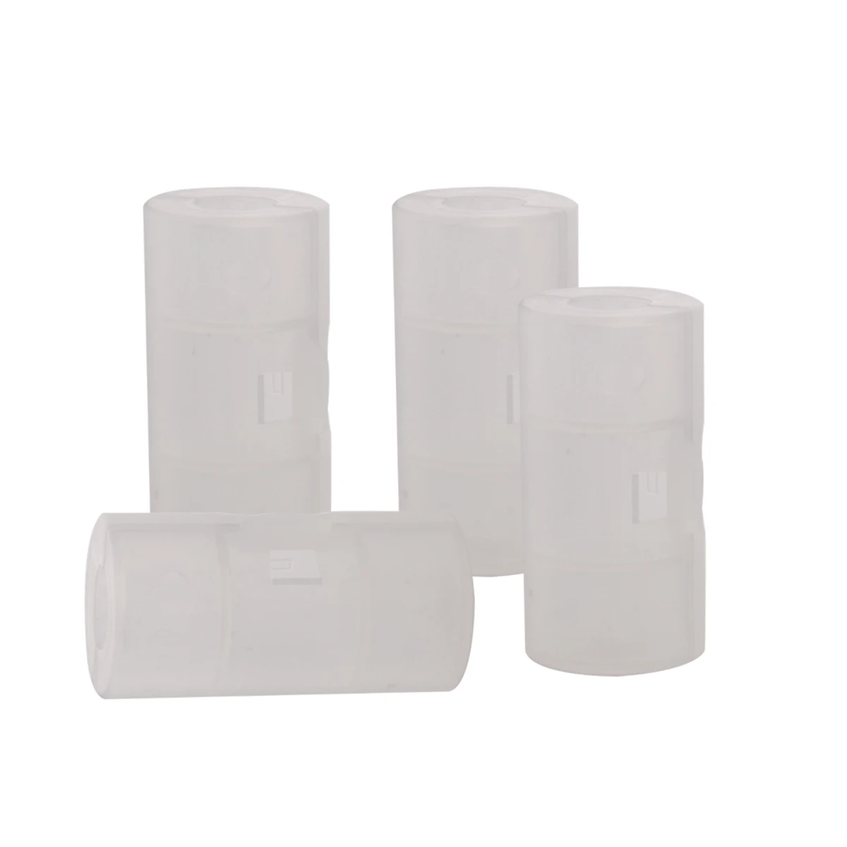 

4Pcs Transparent Adapter Converter Cases C Size Converter for Electronics Emergency Situations Adapter