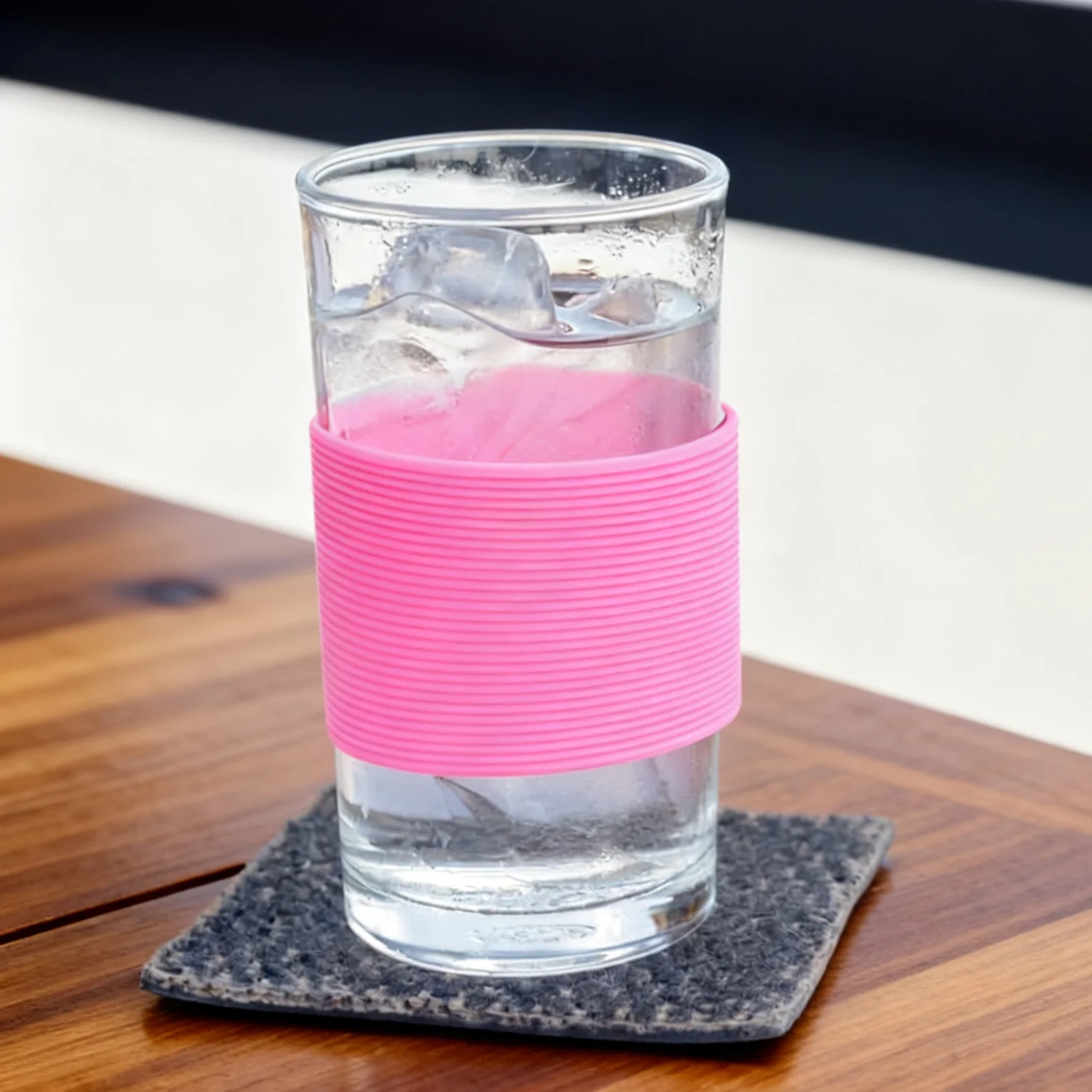 

5Pcs Silicone Cup Cover Premium Heat-Insulated Bottle Sleeve for Glass Tumbler Anti-Scald Silicone Bands for Sublimation Tumbler