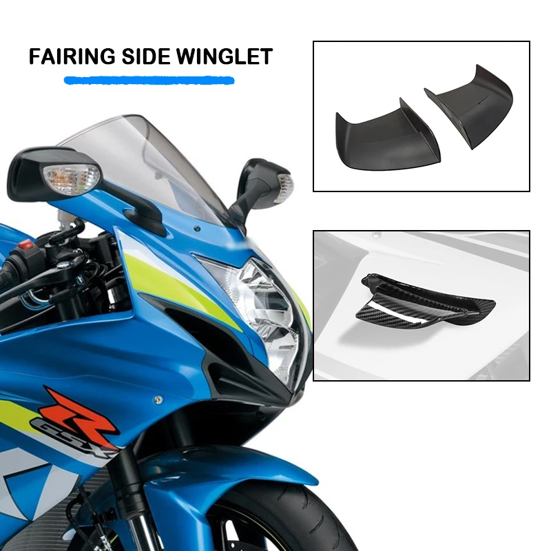 

Universal Motorcycle Accessories Spoiler Wing Aerodynamic Winglet For Suzuki GSX-R600 GSX-R750 For BMW For Kawasaki For DUCATI