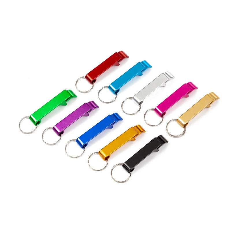 1PCS Aluminum Keyring Keychain Bottle Opener  Keyring Key chain Beer openers