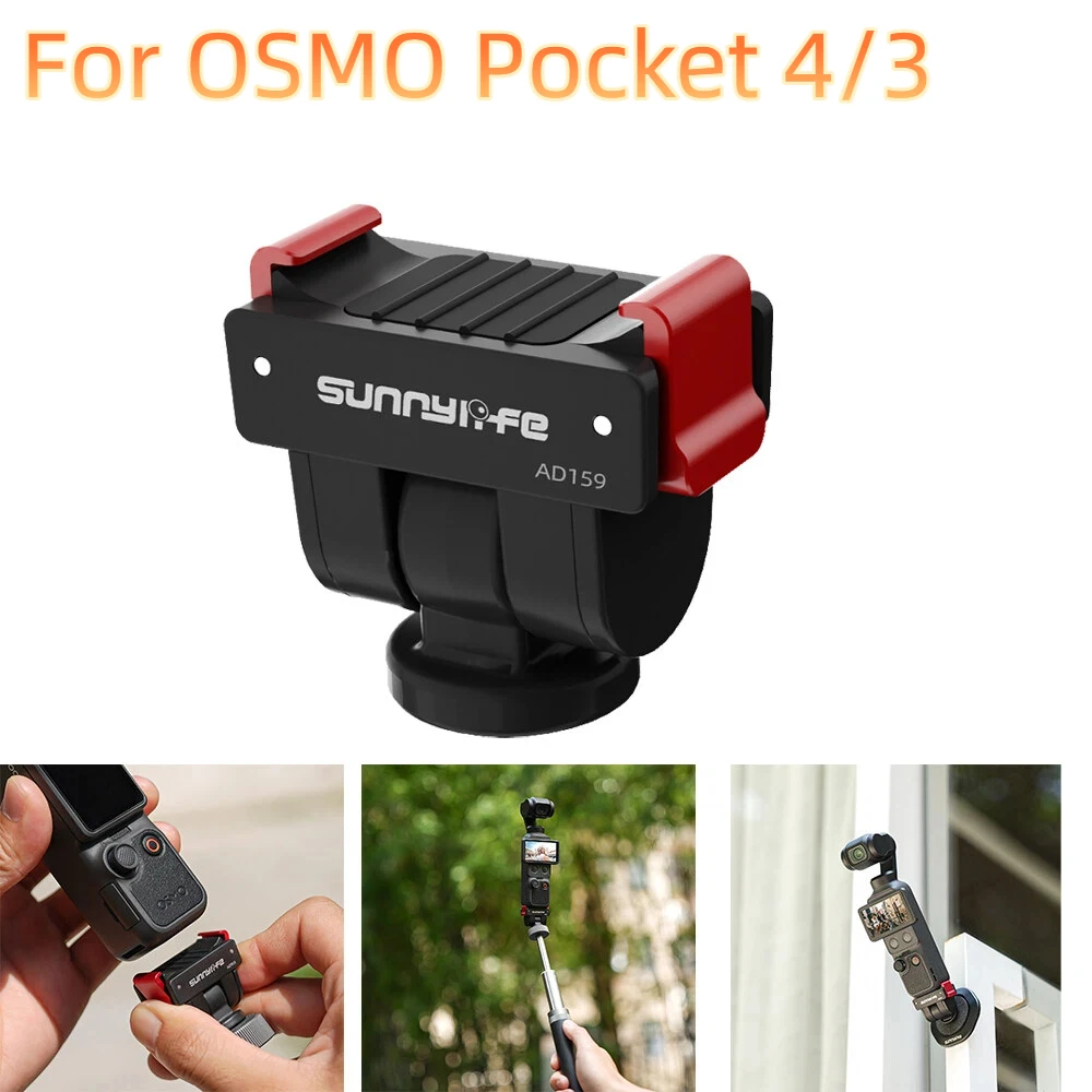 Newest Adapter Mount For DJI OSMO Pocket 4 3 Camera Gimbal Quick Release Extension Bracket Tripod Adapter with 1/4