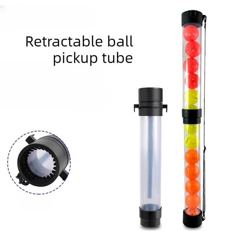 

Scalable Tennis Picking Bucket Large Capacity Tennis Storage Tube Acrylic Balls Collection Device Portable Sports Accessories
